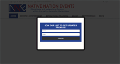 Desktop Screenshot of nativenationevents.org