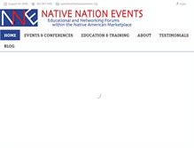 Tablet Screenshot of nativenationevents.org